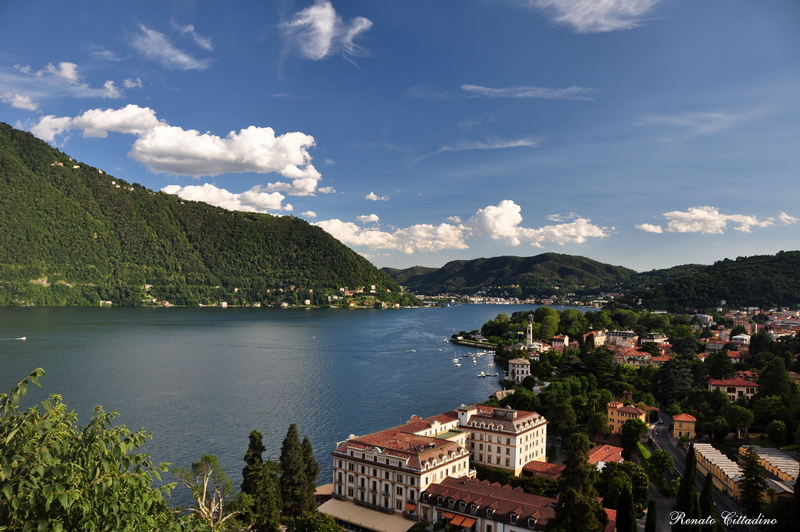 Veduta di Cernobbio e Villa d'Este